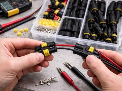 Zestaw kostek wtyków pin 352 szt hermetyczne wodoodporne złącza superseal