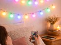 Lamki LED kolorowe USB RGB aplikacja pilot kulki dekoracyjne świąteczne