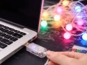 Lamki LED kolorowe USB RGB aplikacja pilot kulki dekoracyjne świąteczne