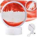 Lampa 3D z Ruchomym Piaskiem - Hipnotyzująca Dekoracja do Wnętrz