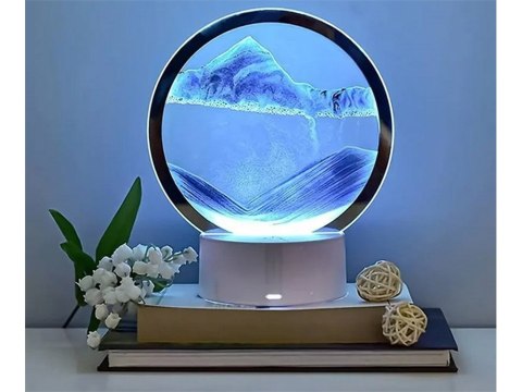 Nowoczesna lampa z efektem ruchomego piasku do stylowego wnętrza