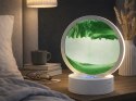 Nowoczesna lampa z ruchomym piaskiem 3D do biura i domu