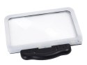 Nowoczesna lupa podświetlana LED 2.5x z ergonomiczną konstrukcją