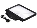 Nowoczesna lupa podświetlana LED 2.5x z ergonomiczną konstrukcją
