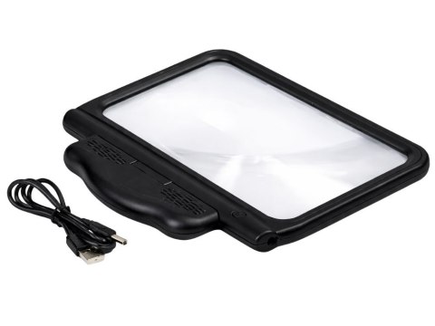 Nowoczesna lupa podświetlana LED 2.5x z ergonomiczną konstrukcją