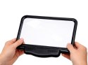 Nowoczesna lupa podświetlana LED 2.5x z ergonomiczną konstrukcją