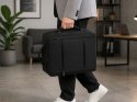 Plecak biznesowy męski na laptop USB elegancki czarny pojemny miejski