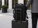 Plecak biznesowy męski na laptop USB elegancki czarny pojemny miejski