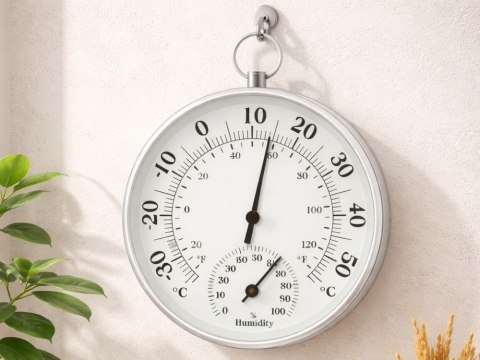 Nowoczesny termometr higrometr do ściany - kontrola temperatury i wilgotności w Twoim domu