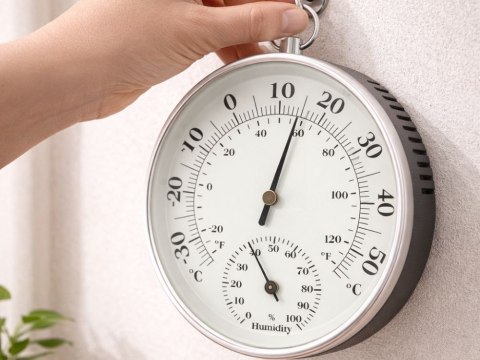 Nowoczesny termometr higrometr do ściany - kontrola temperatury i wilgotności w Twoim domu