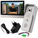 Wideodomofon VIDEO domofon do furtki bramy menu pl LCD furtka WIFI nocny ir