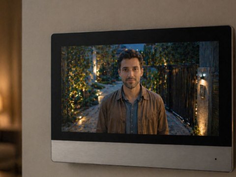 Wideodomofon VIDEO domofon do furtki bramy menu pl LCD furtka WIFI nocny ir