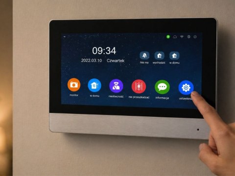 Wideodomofon VIDEO domofon do furtki bramy menu pl LCD furtka WIFI nocny ir