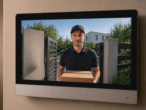 Wideodomofon VIDEO domofon do furtki bramy menu pl LCD furtka WIFI nocny ir