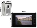 Wideodomofon VIDEO wideo do furtki bramy domofon LCD furtka przewodowy