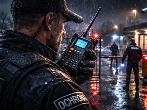 Krótkofalówka baofeng uv-k61 pro duży zasięg do 30km latarka 2600mAH