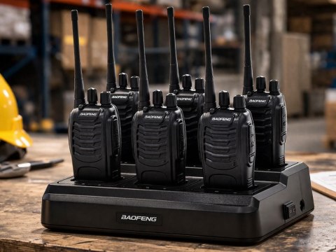 Ładowarka 6 miejsc na krótkofalówki baofeng bf-888s stacja dokująca