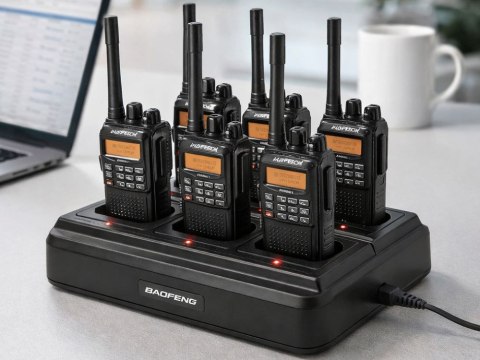 Ładowarka 6 miejsc na krótkofalówki baofeng bf-888s stacja dokująca