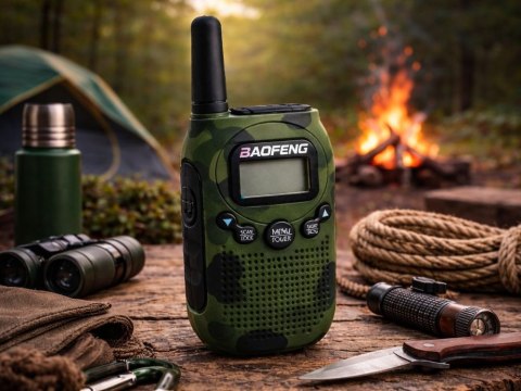 Zestaw 2x krótkofalówka baofeng bf-t6 duży zasięg do 2 km latarka1500mAH