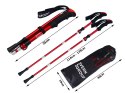 Nowoczesne kijki trekkingowe do nordic walking z pokrowcem