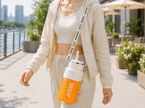 Nowoczesny bidon blender z USB - idealny do smoothie i koktajli!