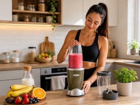 Blender kielichowy do smoothie koktajli miksuje kruszy lód 3 kubki 600W