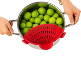 Praktyczny cedzak silikonowy do garnka - idealne wsparcie w kuchni