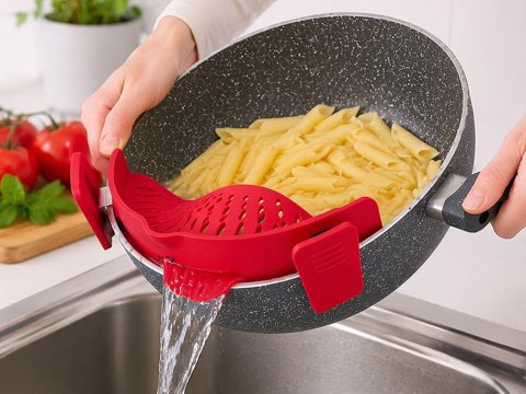 Praktyczny cedzak silikonowy do garnka - idealne wsparcie w kuchni