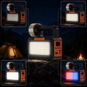 Lampa latarka solarna turystyczna LED campingowa panel radio żarówki blt