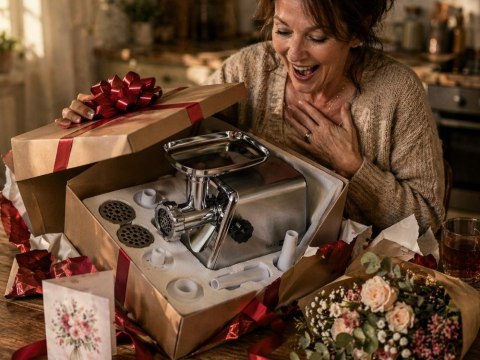 Maszynka do mielenia mięsa elektryczna stalowa 3 sitka 800W zestaw stal