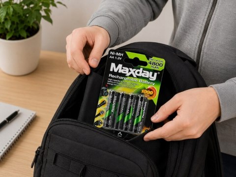Akumulatory AA 4800 mAh - Zestaw 4 Sztuki Ni-MH dla Codziennego Użytku