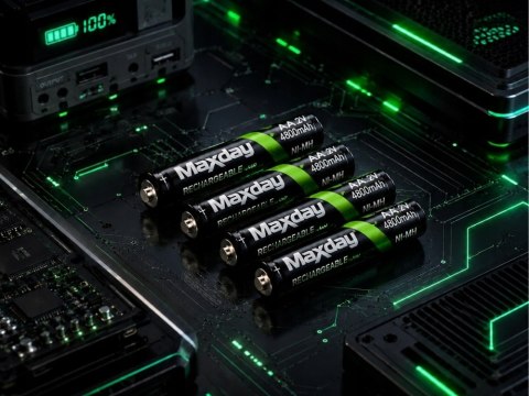 Akumulatory AA 4800 mAh - Zestaw 4 Sztuki Ni-MH dla Codziennego Użytku