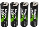 Nowoczesne akumulatorki AA z szybkim ładowaniem USB-C dla każdego użytkownika || 
Akumulatorki AA z ładowaniem USB-C do urządzeń