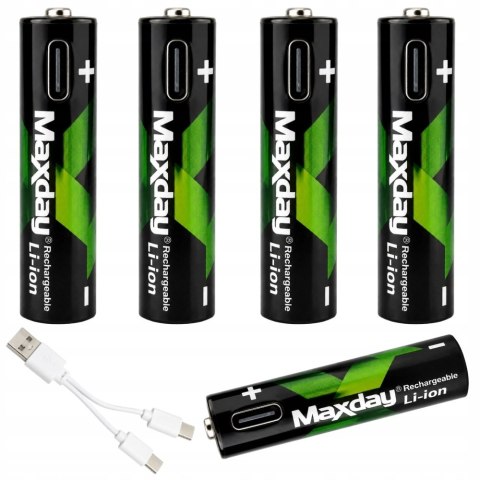 Nowoczesne akumulatorki USB-C AAA o dużej pojemności