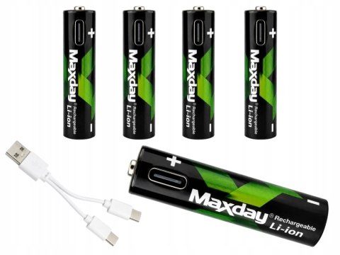 Nowoczesne akumulatorki USB-C AAA o dużej pojemności