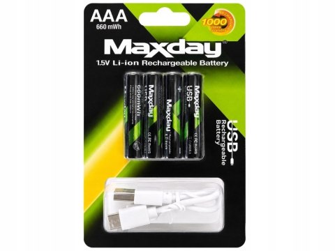 Nowoczesne akumulatorki USB-C AAA o dużej pojemności
