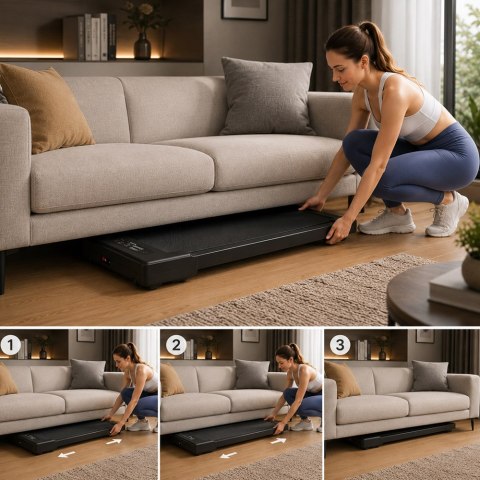 Bieżnia elektryczna domowa do chodzenia pod biurko treningowa walking pad