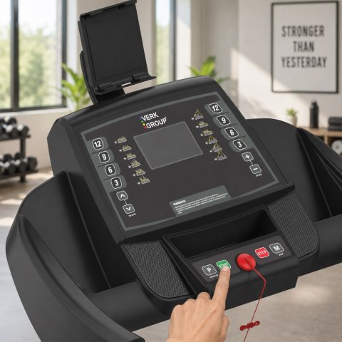 Bieżnia elektryczna domowa składana regulowany kąt nachylenia 135kg 16 km/h