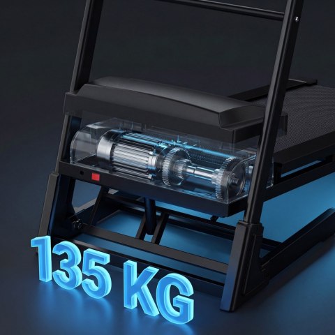 Bieżnia elektryczna domowa składana regulowany kąt nachylenia 135kg 16 km/h