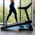 Bieżnia elektryczna domowa składana regulowany kąt nachylenia 135kg 16 km/h