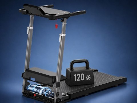 Bieżnia elektryczna domowa treningowa składana bluetooth 12 km/h 120 kg