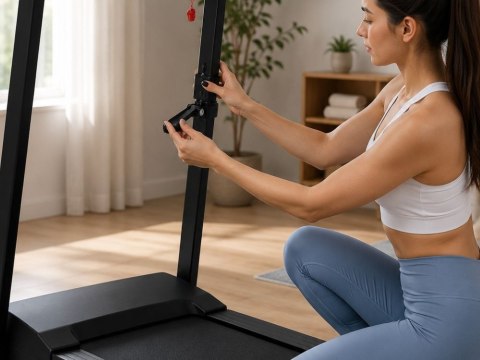 Bieżnia elektryczna domowa treningowa składana bluetooth 12 km/h 120 kg