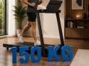 Bieżnia elektryczna składana domowa LCD bluetooth 16 km/h kąt nachylenia