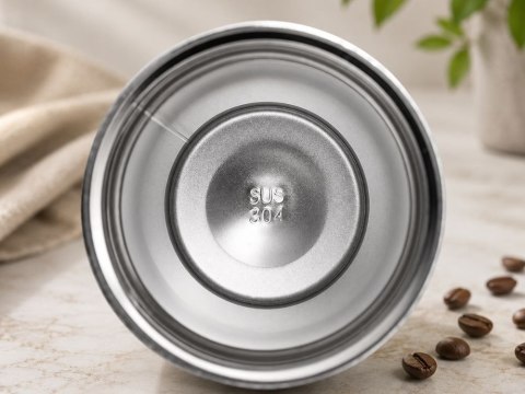 Nowoczesny kubek termiczny z przyssawką na gorące napoje 380 ml