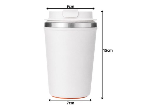 Nowoczesny kubek termiczny z przyssawką na gorące napoje 380 ml