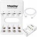 Ładowarka USB-C do akumulatorków AA/AAA z diodami LED, 4 sloty