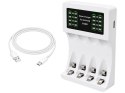 Ładowarka do akumulatorków AA/AAA - Szybkie ładowanie USB-C