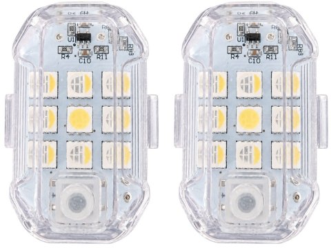 Nowoczesne lampki LED stroboskopowe dla bezpieczeństwa na drodze