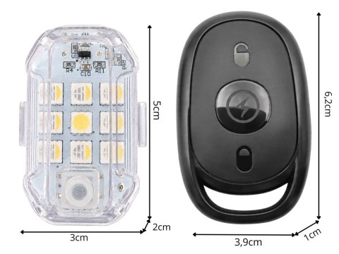 Nowoczesne lampki LED stroboskopowe dla bezpieczeństwa na drodze