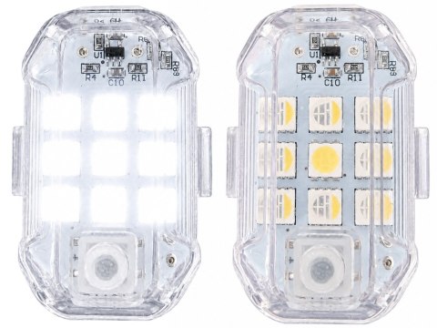 Nowoczesne lampki LED stroboskopowe dla bezpieczeństwa na drodze